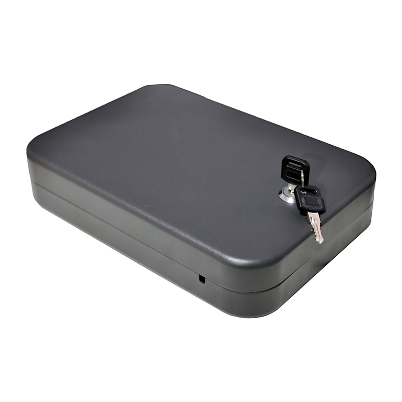 Caixa de bloqueio LB012K com fechadura com chave para pistola compacta