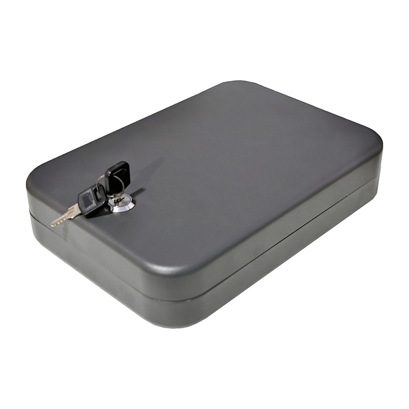Caixa de bloqueio LB012K com fechadura com chave para pistola compacta