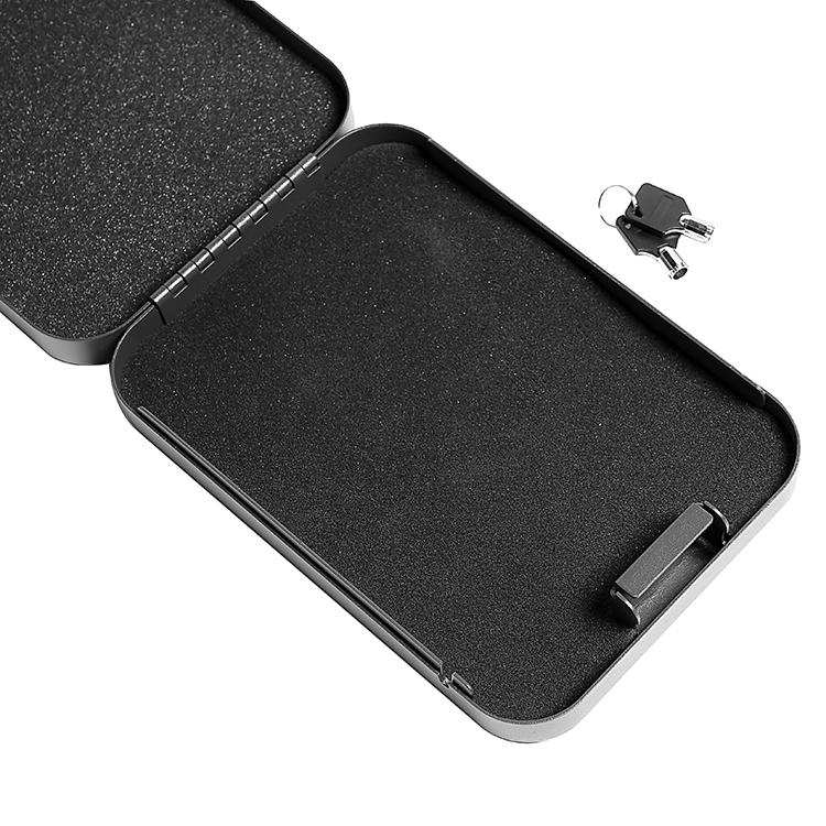 Caixa de bloqueio LB012K com fechadura com chave para pistola compacta